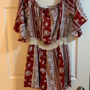 Rue 21 - Red & White Romper